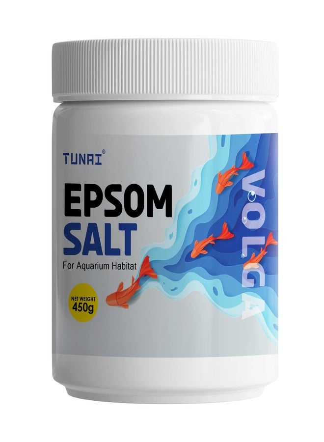 Tunai Epsom Crystal Aquarium Salt | 450g | for Aquarium Fish Tank, Assist in Treating Dropsy, Regulates pH Levels, Swim Bladder and Regulates Hardness of Fish Tank Water - Image 1